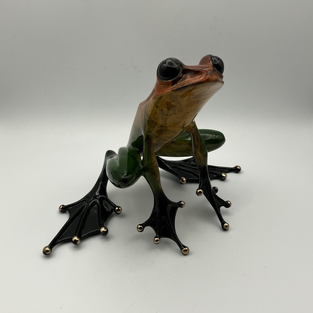 2007 Tim Cotterill's Frogman Bronze Sculpture "Winston" Frog / 249/1000 / Flaws